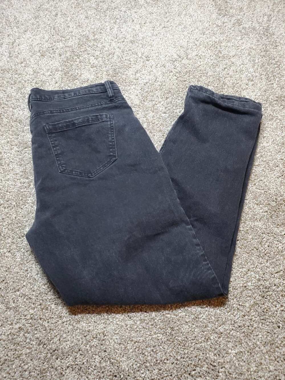 Realtree Women's Fleece Lined Denim Jeans Black Size 12